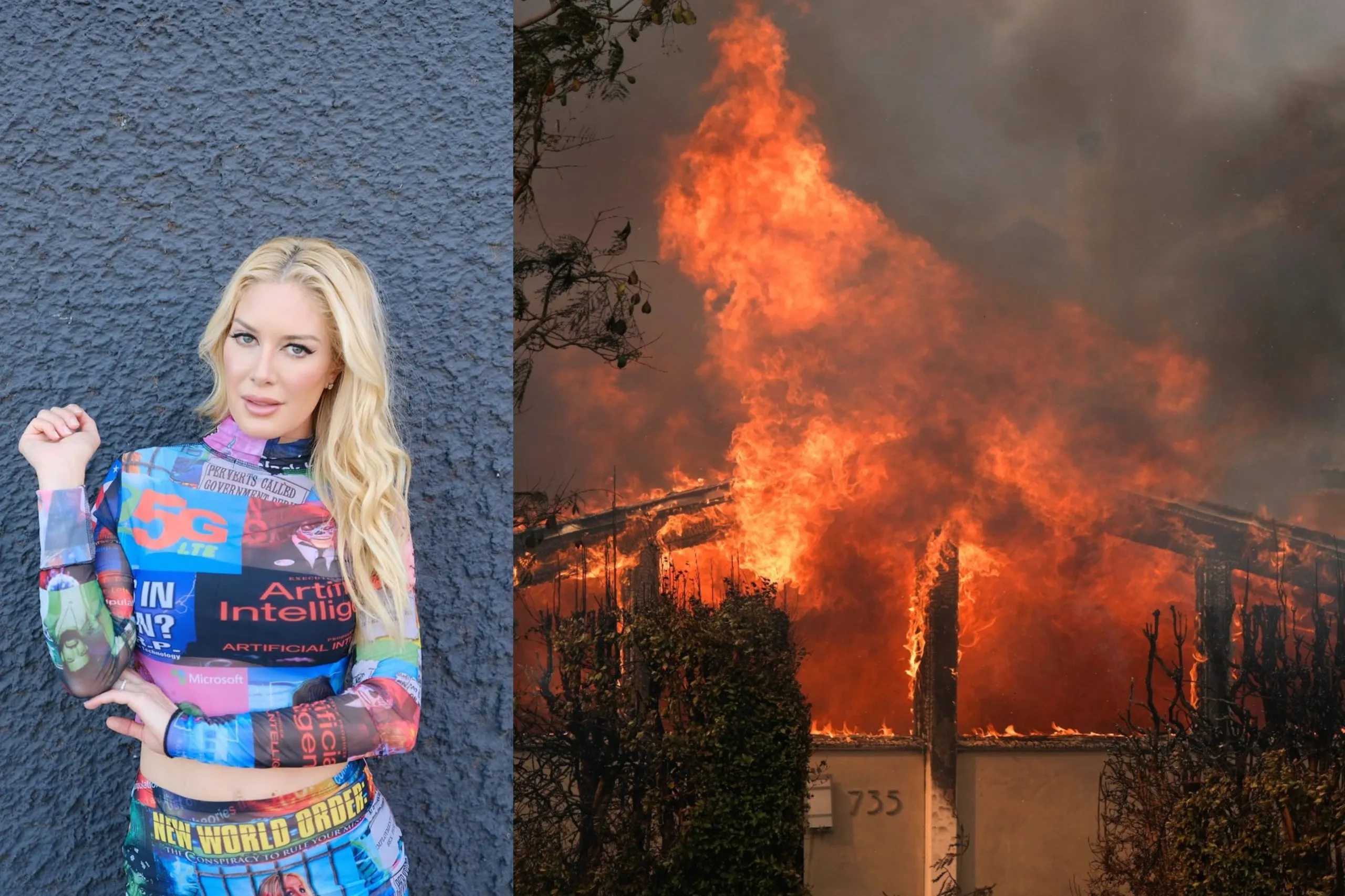 Heidi Montag Menangis Tersedu-sedu Karena Rumah Terbakar