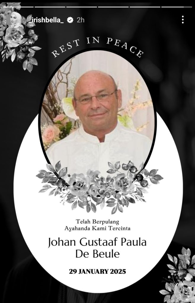 Johan Gustaaf Paula De Beule meninggal (Foto: Instagram/_irishbella)