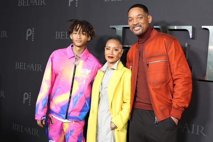 Jaden dan kedua orang tua (Foto: Getty)