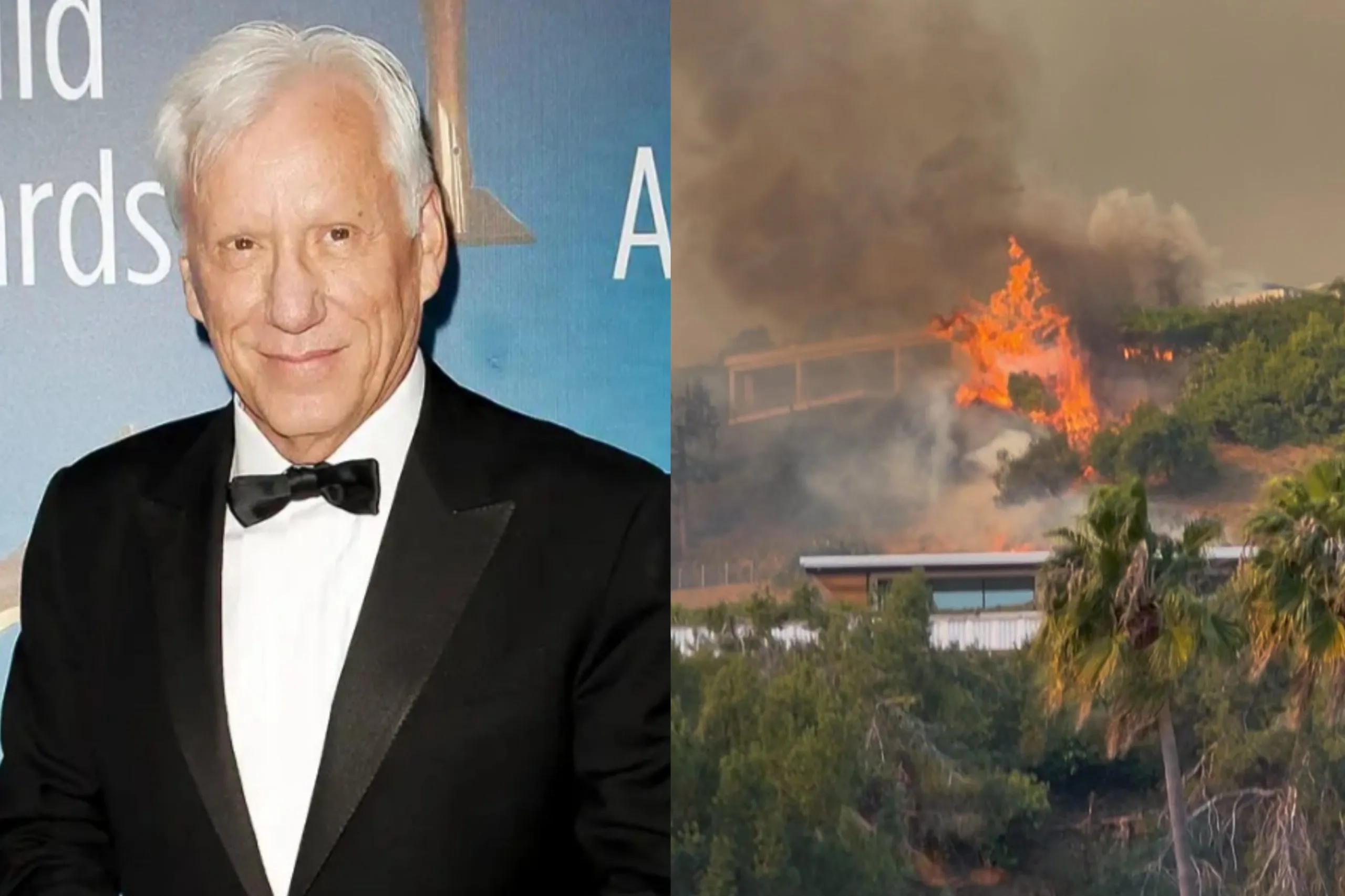 James Woods Berurai Air Mata, Rumah Ludes Terbakar