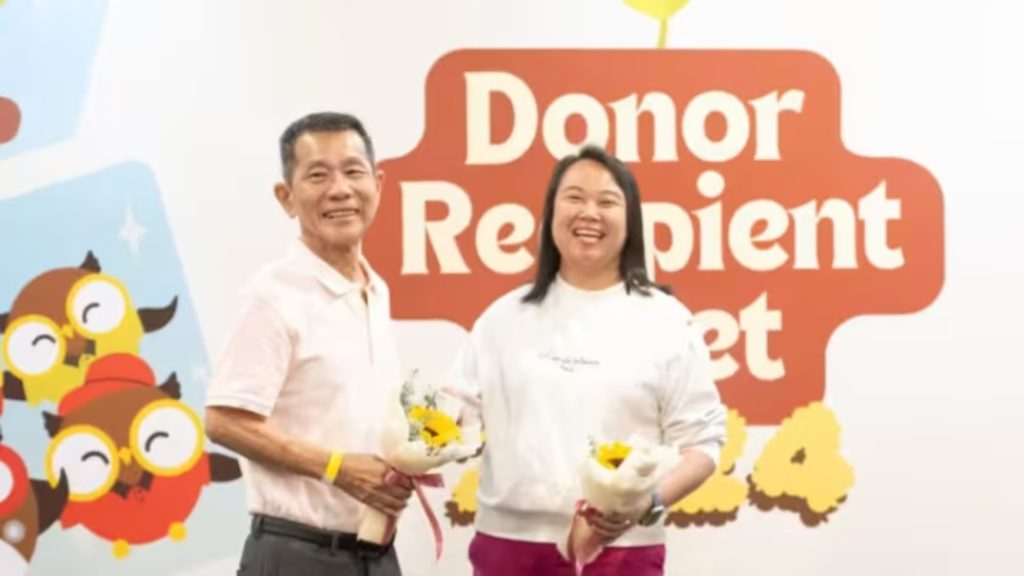 Jerlene dan penerima donor sumsum tulangnya (Foto: Dok. CNA)