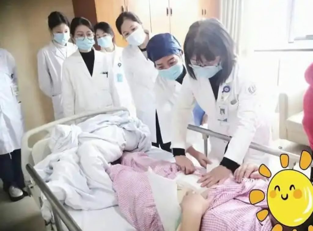 Wanita bernama Gong yang mandul mendadak hamil dan melahirkan (Foto: Baidu)
