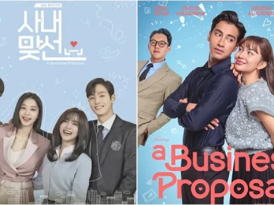 Beda ‘A Business Proposal’ versi Korea dan Indonesia (Foto: Dok. IMDb, X/HabisNontonFilm)