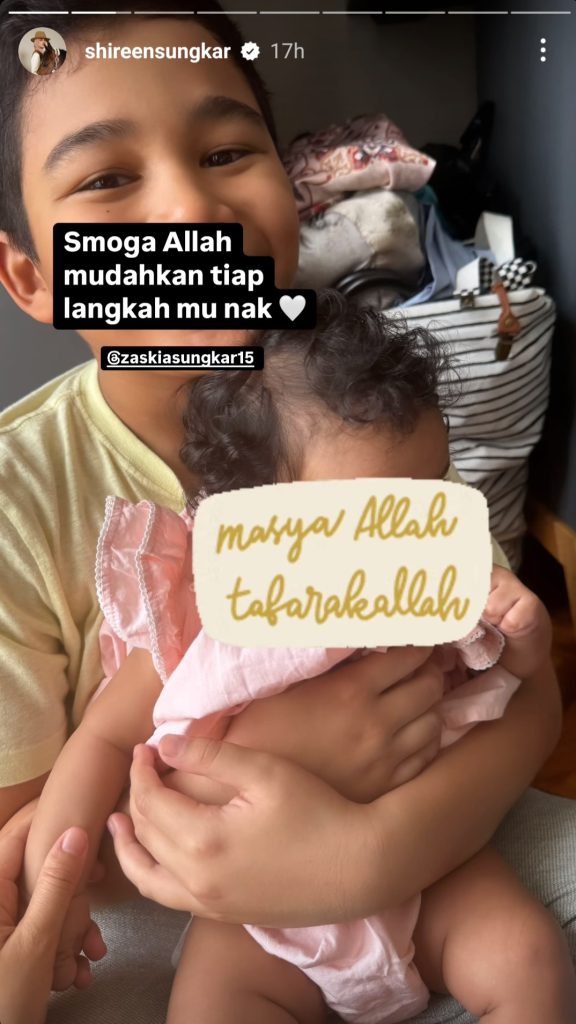 Doa Shireen Sungkar untuk Baby Humaira (Foto: Instagram/shireensungkar)