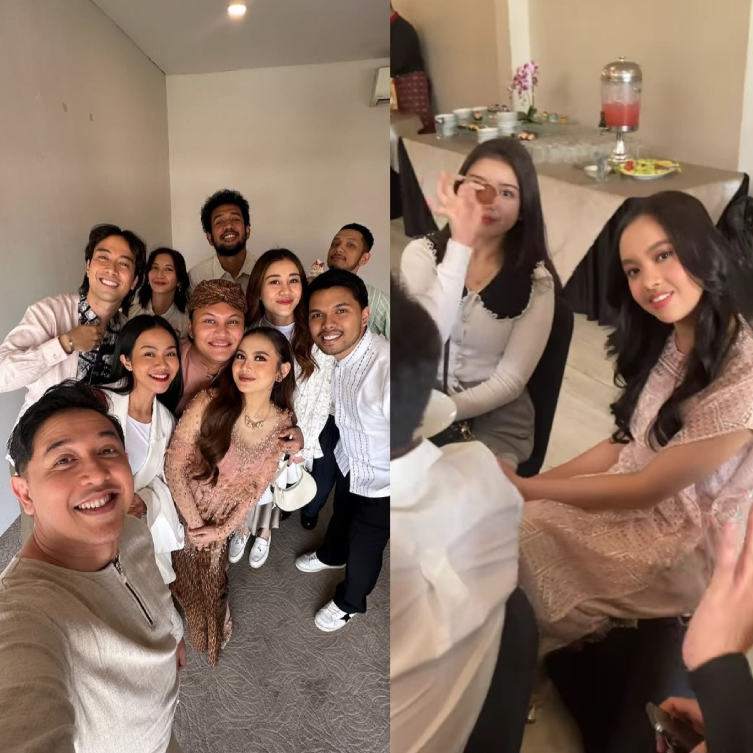 Teman-teman Lini dan Iky (Foto: Instagram/yurayunita/tanti_gunadi)