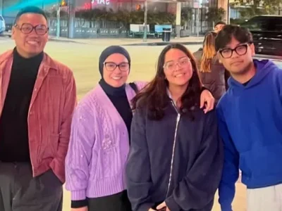 Uya Kuya (kiri) bagi kondisi kebakaran Los Angeles (Foto: Instagram/king_uyakuya)