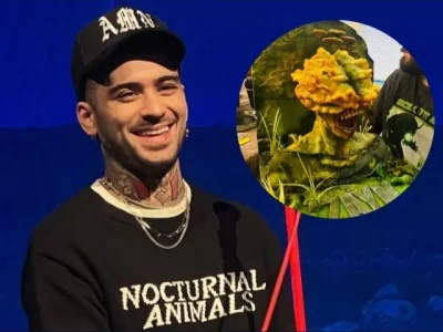 Zayn Malik rayakan ultah ke-32 dnegan kue bertema zombie (Foto: Instagram/zayn/zmalikcl)