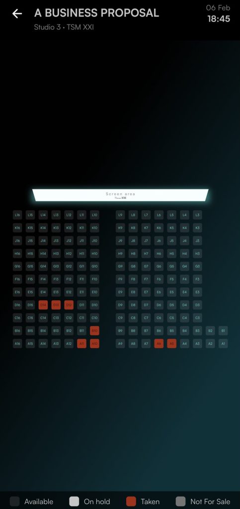 Salah satu keadaan di bioskop Semarang (Foto: X/diankartikaaaaa)