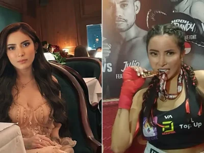 Selebgram Ayu Aulia semakin dikenal di dunia boxing. (Foto: Kolase Instagram/ayuandiyantiaulia dan Bayu/nyata)