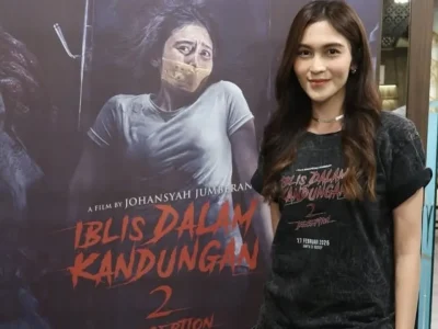 Denira Wiraguna Alami Kejadian Mistis di Film 'Iblis dalam Kandungan 2 Deception'. (Foto: Bayu/Nyata)
