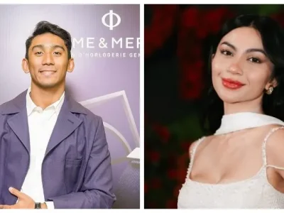 Ariel Tatum menonton penampilan Daffa Wardhana di teater musikal City of Love. Foto : Instagram/daffawardhana /arieltatum