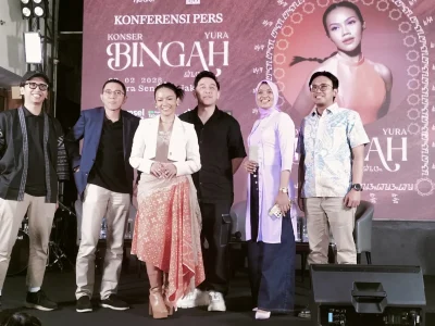 Konser Bingah, perjalanan Yura Yunita 10 tahun bermusik. (Foto: Yanuar/Nyata)