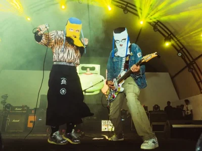 Band Sukatani meminta maaf kepada institusi Polri karena lagunya. Foto : Instagram/sukatani.band