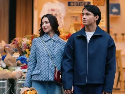Jefri Nichol bersama pacar barunya, Ameera Khan. Foto : Instagram/jefrinichol