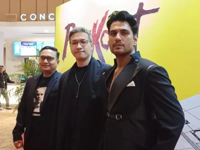 TAYANG: Film 'Psykopat' dari kiri Stefanus dimas putra, Sutradara Renaldo Samsara, Cornelio Sunny. (Foto: IST)