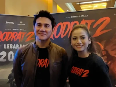 Vino G Bastian dan Acha kembali membintangi film 'Qodrat 2'. (Foto: Agnes/Nyata)