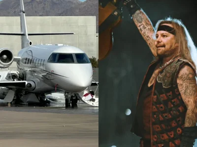 Jet Pribadi milik Vince Neil, vokalis Motley Crue bertabrakan dan menewaskan satu orang. Foto: Dok. Kolase X @Stevenielsen, @thevinceneil