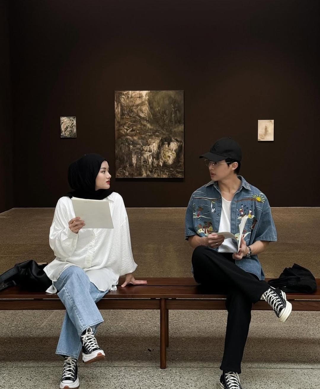 Dinda Hauw dan Rey Mbayang. Foto: Dok. Instagram @dindahw