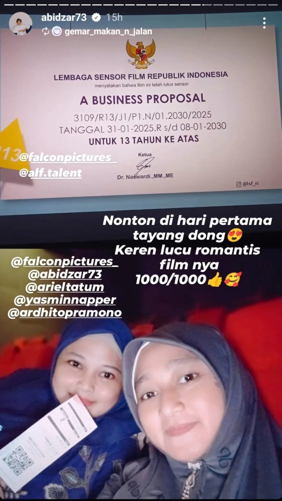 Unggahan yang dibagikan ulang Abidzar (Foto: Instagram/abidzar73)
