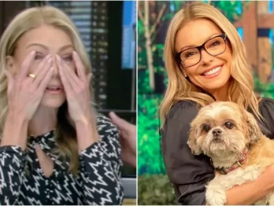 Kelly Ripa menangisi kepergian anjing peliharaannya (Foto: Instagram/livewithkellyandmark)