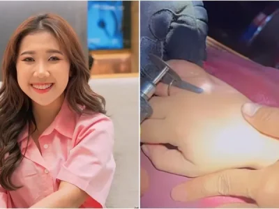 Kiky Saputri lepas cincin di damkar (Foto: Instagram/kikysaputrii)