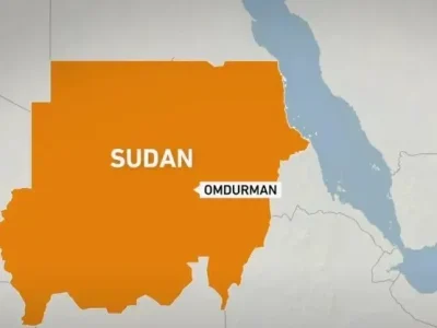 Lokasi pesawat militer Sudan yang jatuh. Foto : Istimewa