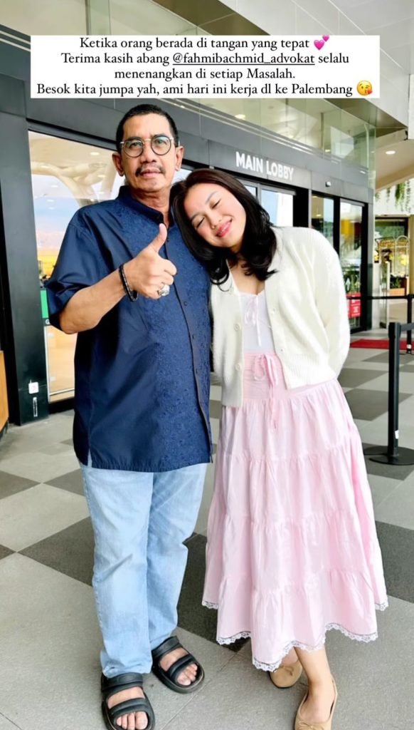Anak Nikita Mirzani, Lolly bersama kuasa hukumnya, Fahmi Bachmid (Foto: Instagram/nikitamirzanimawardi_172)