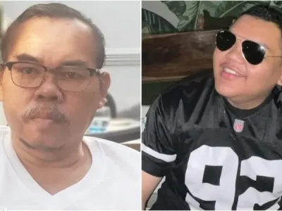Mat Solar dan putranya, Haidar Rasyad (Foto: Instagram/haidrrsyd)