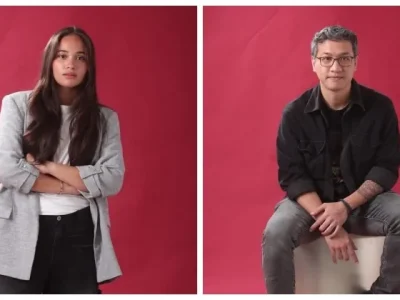 Aurora Ribero dan Sutradara film 'Samar'. (Foto: Reza/Nyata)