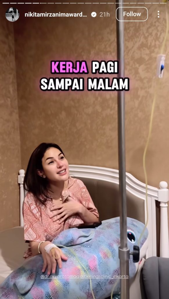 Nikita Mirzani sakit (Foto: Instagram/nikitamirzanimawardi_172)