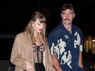 Taylor Swift dan kekasihnya, Travis Kelce. (Foto: GC Images)