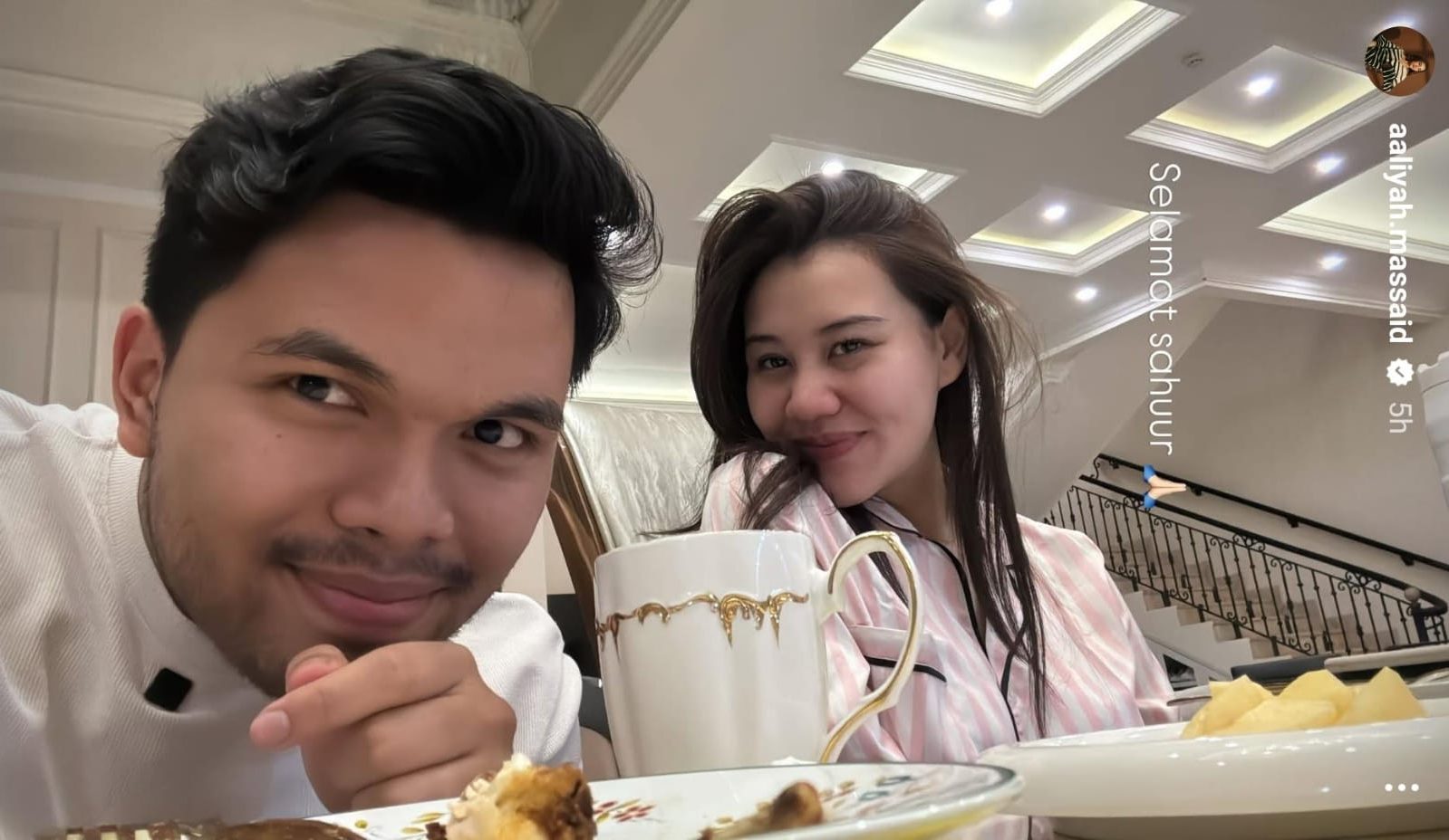 Thariq dan Aaliyah. Foto: Dok. Instagram @aaliyah.massaid