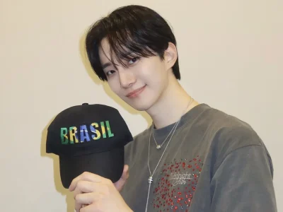 Lee Junho menggelar fan meeting di Brazil. Foto: Dok. X @follow_leejunho