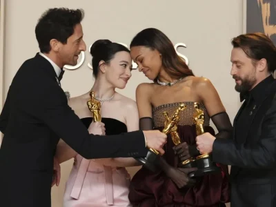 Para aktor dan aktris yang memenangkan piala Oscar 2025. Foto: Dok. Jordan Strauss/AP
