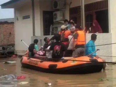 Banjir melanda wilayah Jabodetabek. Foto : BPBD Kota Bekasi