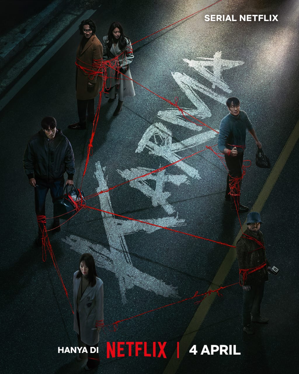 Poster resmi drakor 'Karma'. Foto: Dok. X @NetflixID