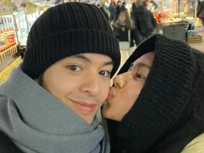 Angga Yunanda dan Shenina Cinnamon honeymoon ke Korea Selatan. Foto: Dok. Instagram @angga