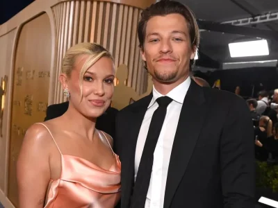 Millie Bobby Brown dan Jake Bongiovi. Foto: Dok. George Pimentel/Shutterstock
