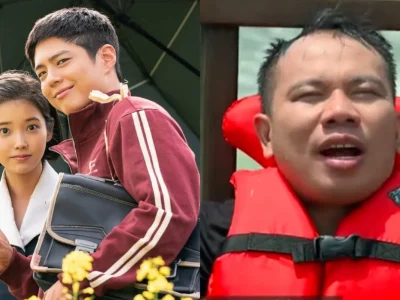 Adegan 'When Life Gives You Tangerines' disebut meniru aksi Vicky Prasetyo. Foto: Dok. Kolase Instagram @netflixkr, YouTube Trans TV Official