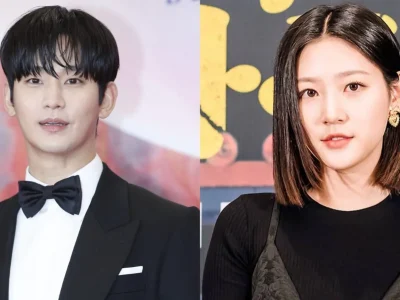 Percakapan pesan Kim Soo Hyun dan Kim Sae Ron terungkap. Foto: Dok. Kolase News1, Dispatch