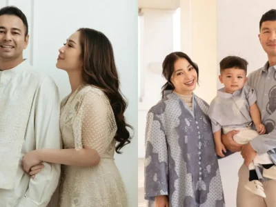 Inspirasi baju sarimbit bersama keluarga. Foto: Dok. Instagram @saptodjokokartiko