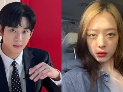Kim Soo Hyun dan Sulli pernah beradu akting di film 'Real'. Foto: Dok. Kolase Instagram @soohyun_k216, @jelly_jilli