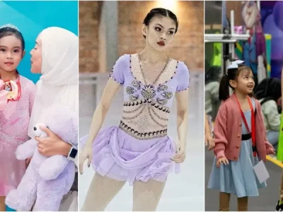 Anak artis berprestasi di ice skating (Foto: Instagram)