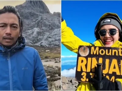 Kisah artis saat naik gunung (Foto: Instagram)