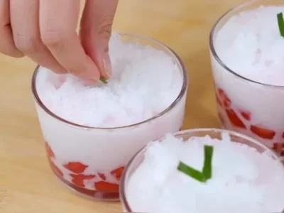 Menu buka puasa, es delima merah alah Luvita Ho (Foto: YouTube/Luvita Ho)