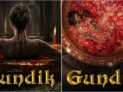 Poster lama (kiri) dan baru film ‘Gundik’ (Foto: Instagram/filmgundik)