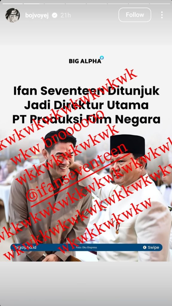 Unggahan story Bio One (Foto: Instagram/bojvoyej)