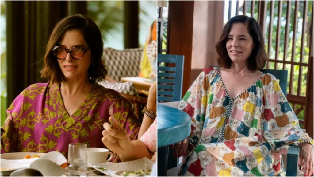 Victoria Ratliff tampil santai dan menawan dalam kaftan (Foto: Dok. HBO)