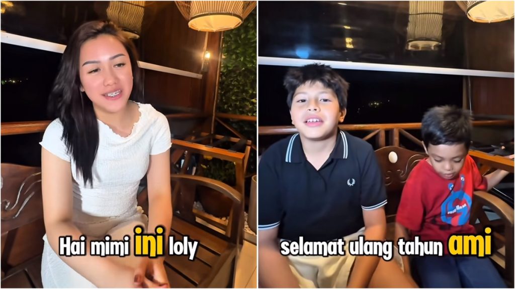 Lolly dan kedua adiknya, Azka dan Arkana (foto: Instagram/nikitamirzaniamwadi_172)