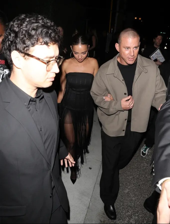 Channing Tatum dan Inka Williams setelah pesta pre-Oscar (Foto: BACKGRID)